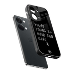 you are young back phone cover | glass case for oneplus nord 3
