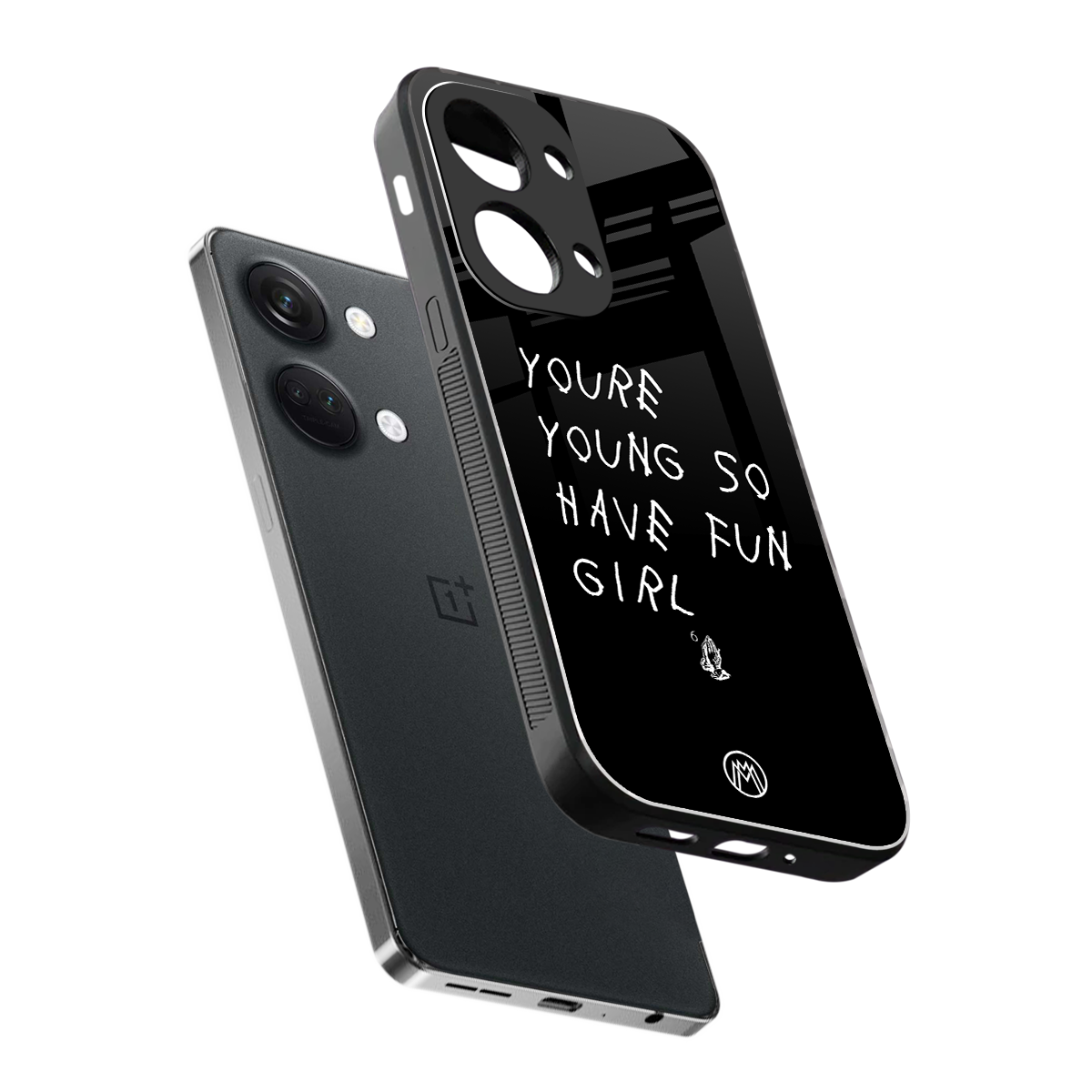 you are young back phone cover | glass case for oneplus nord 3