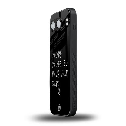 you are young back phone cover | glass case for oneplus nord 4