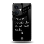 you are young back phone cover | glass case for oneplus nord ce 3