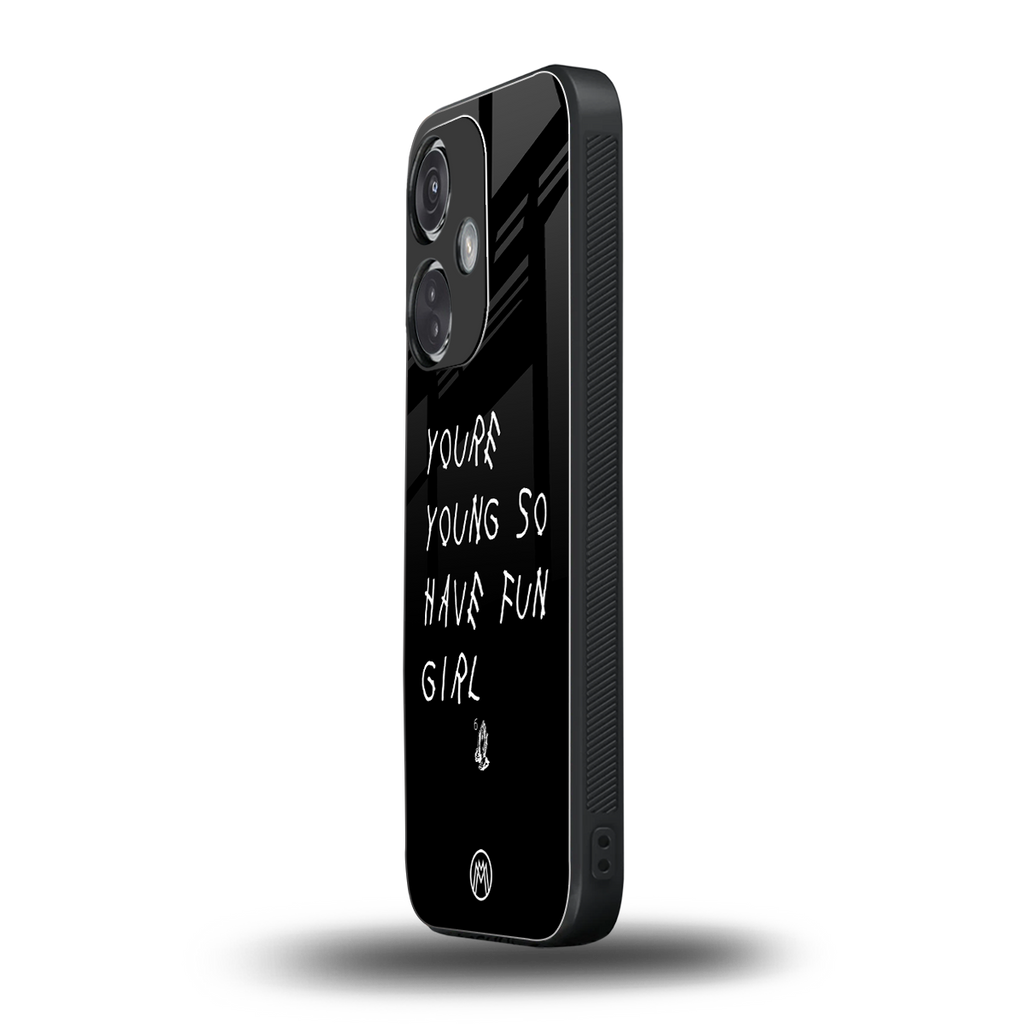 you are young back phone cover | glass case for oneplus nord ce 3