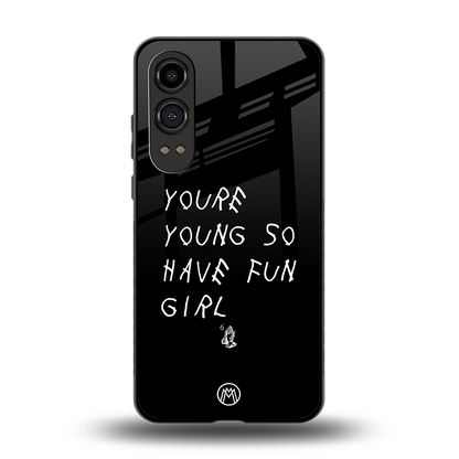 you are young back phone cover | glass case for oneplus nord ce 4 lite