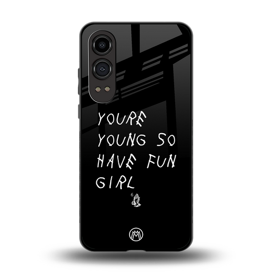 you are young back phone cover | glass case for oneplus nord ce 4 lite