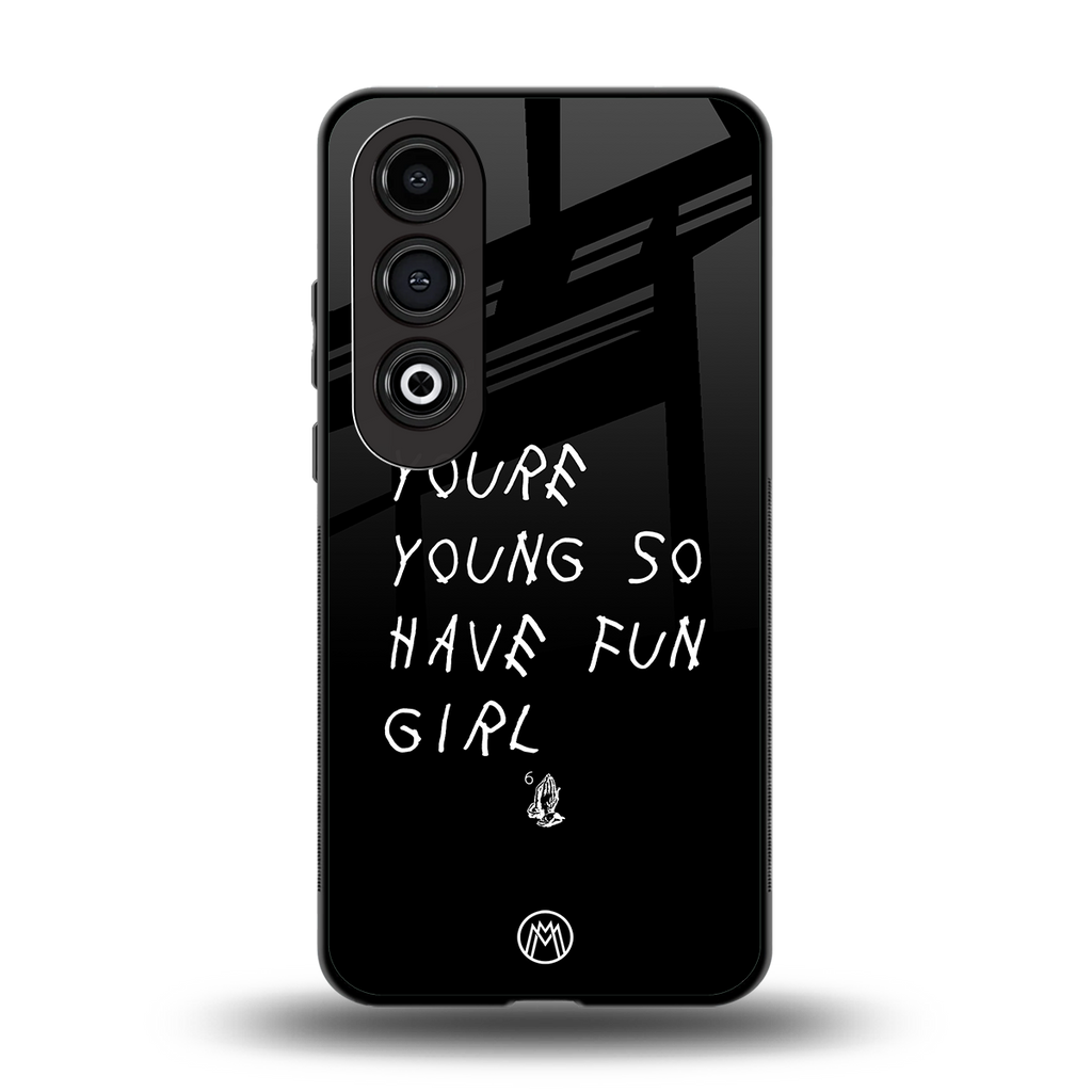 you are young back phone cover | glass case for oneplus nord ce 4