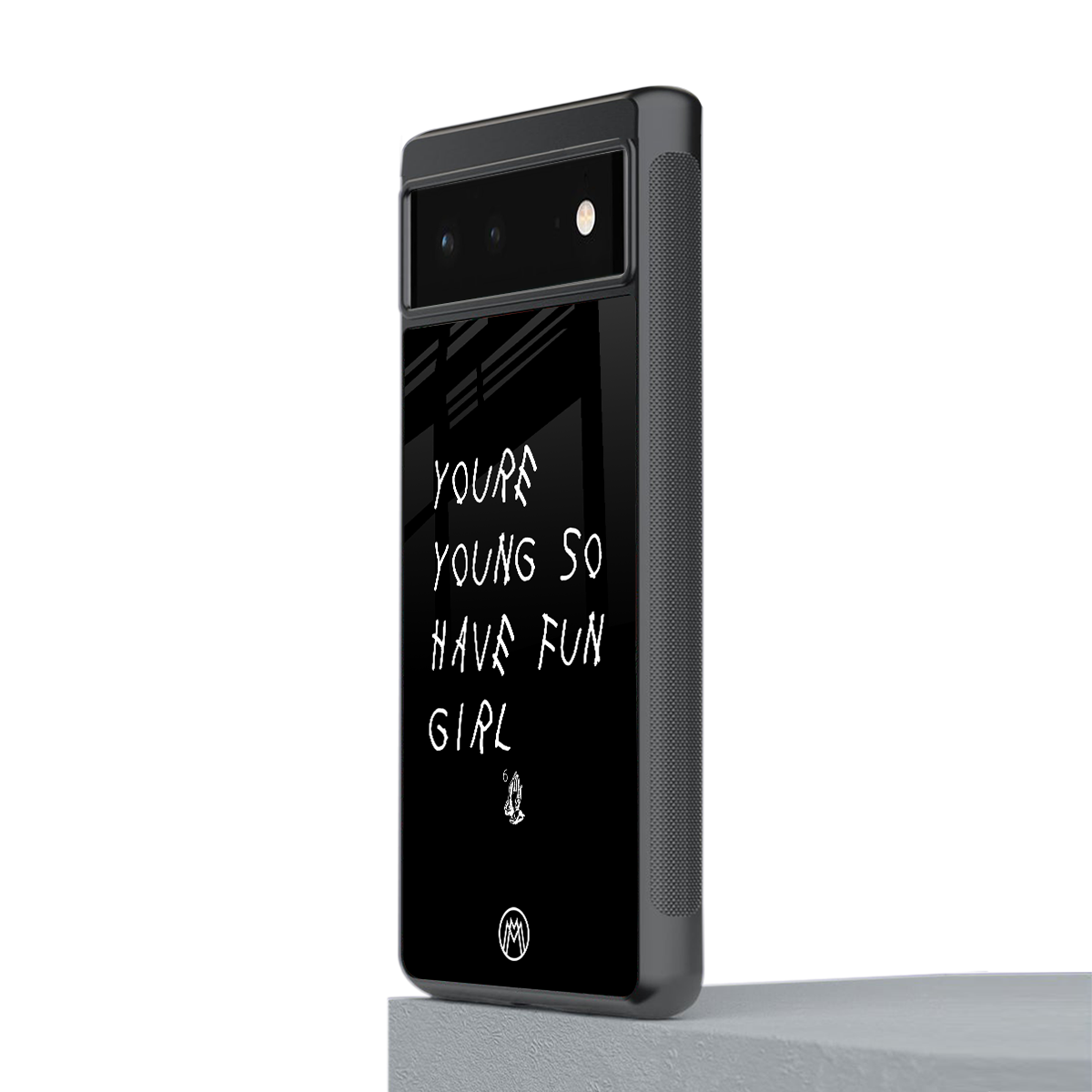 you are young back phone cover | glass case for google pixel 6
