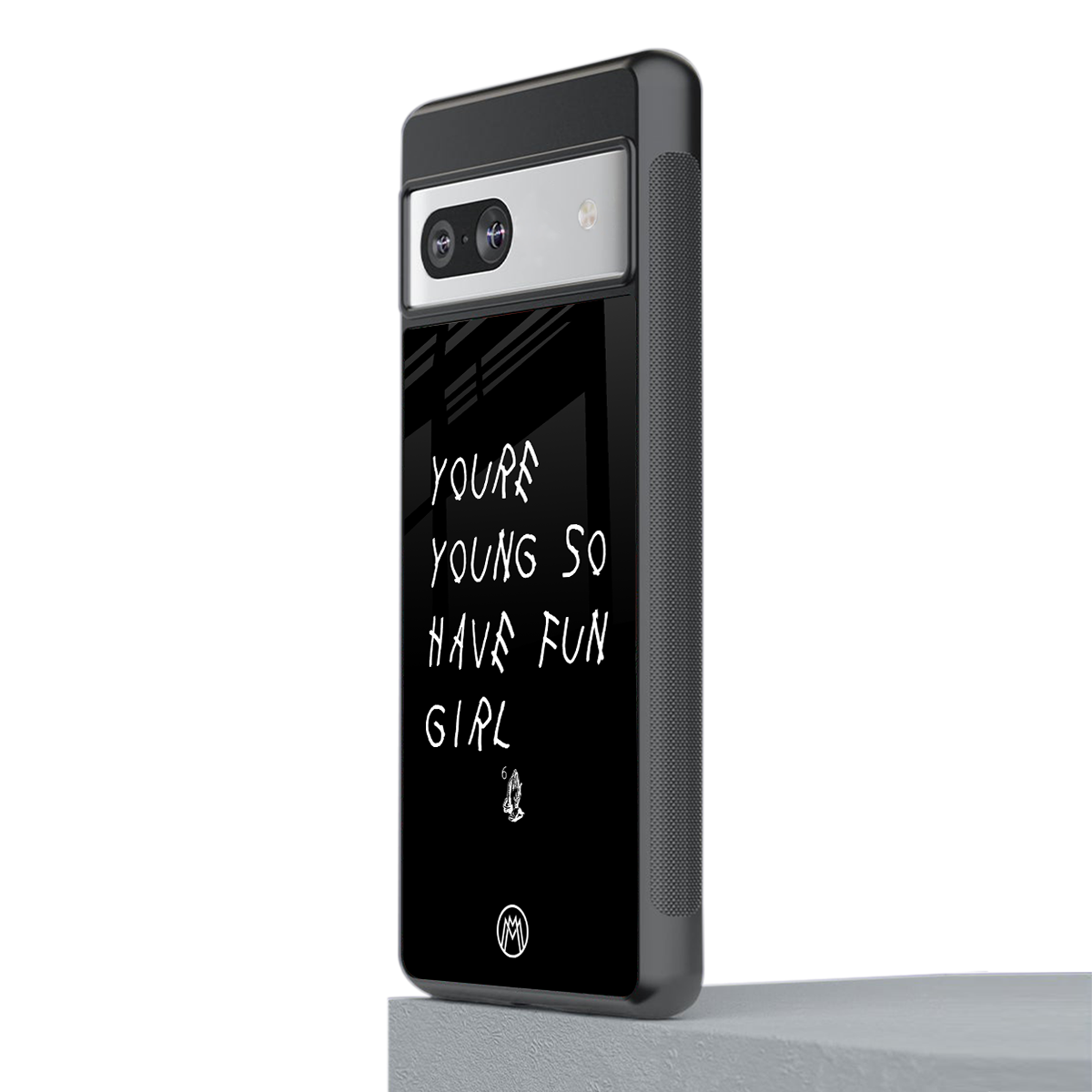 you are young back phone cover | glass case for Google Pixel 7A