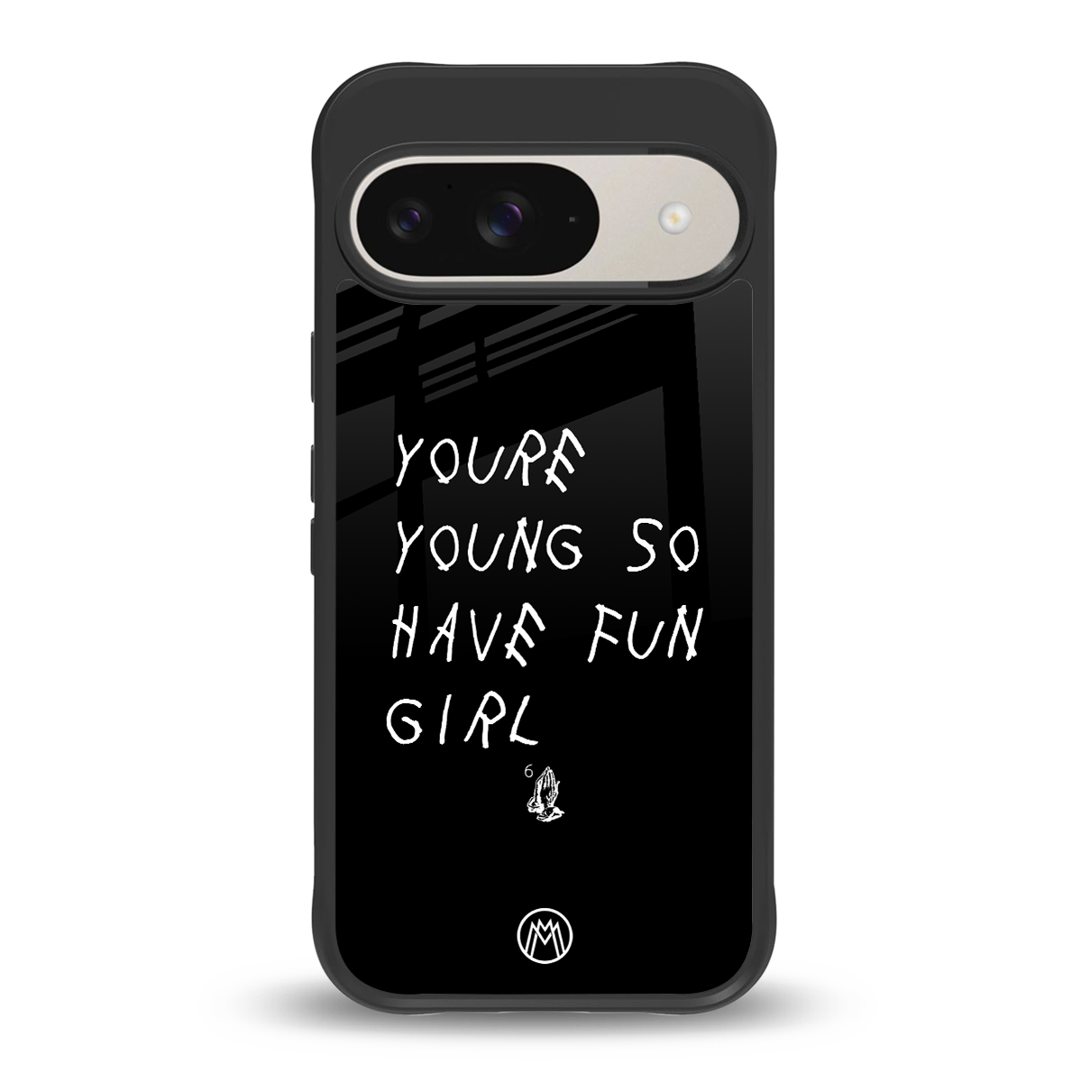 you are young back phone cover | glass case for google pixel 9