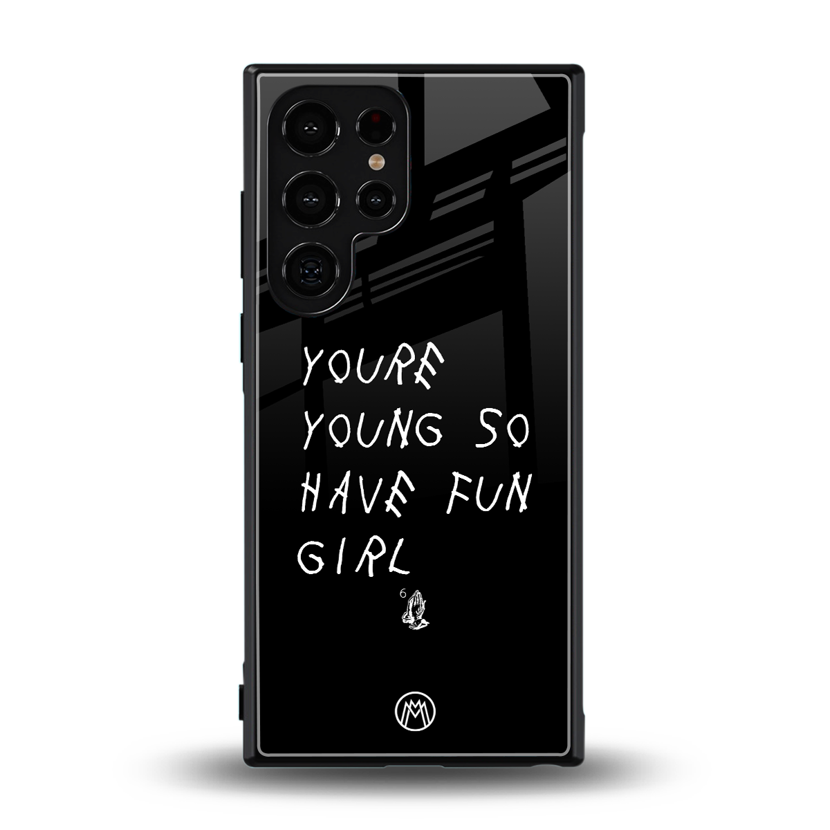 you are young back phone cover | glass case for samsung galaxy s24 ultra
