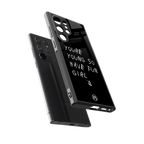 you are young back phone cover | glass case for samsung galaxy s23 ultra