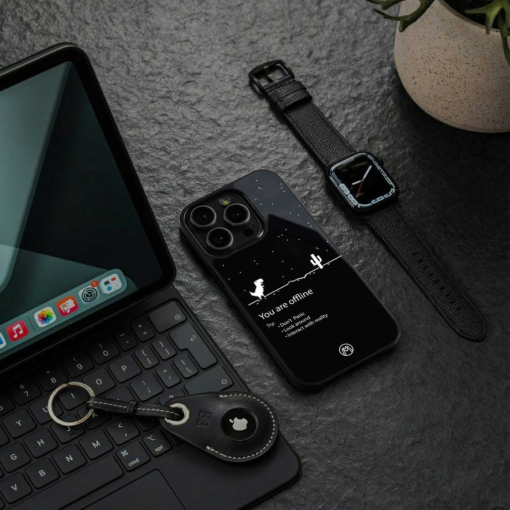 you are offline back phone cover | glass case for google pixel 6