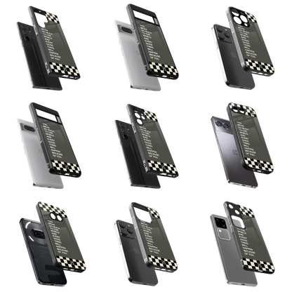 Durable Glass Back Mobile Case for iPhone, Samsung, OnePlus, Google Pixel, Redmi, Vivo, Oppo