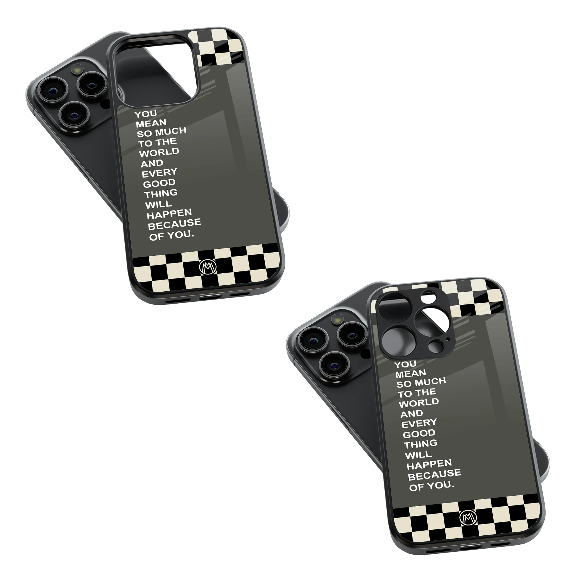Trendy Glass Back Mobile Case for iPhone, Samsung, Redmi, OnePlus, Google Pixel, Motorola