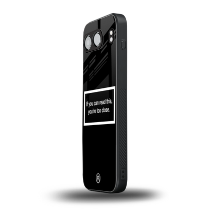 you're too close black back phone cover | glass case for oneplus nord 4