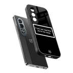 you're too close black back phone cover | glass case for oneplus nord ce 4