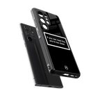 you're too close black back phone cover | glass case for samsung galaxy s25 ultra