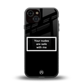 your nudes are safe with me black back phone cover | glass case for iphone 13