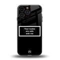 your nudes are safe with me black back phone cover | glass case for iphone 16 pro max