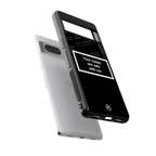 your nudes are safe with me black back phone cover | glass case for Google Pixel 7A