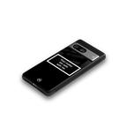 your nudes are safe with me black back phone cover | glass case for Google Pixel 8
