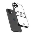 your nudes are safe with me white back phone cover | glass case for iphone 16 plus