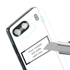 your nudes are safe with me white back phone cover | glass case for oneplus nord 4