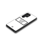 your nudes are safe with me white back phone cover | glass case for samsung galaxy s25 ultra