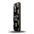 yuck fou back phone cover | glass case for iphone 13 mini
