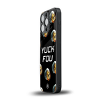 yuck fou back phone cover | glass case for iphone 13 pro