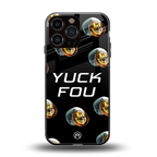 yuck fou back phone cover | glass case for iphone 15 pro max