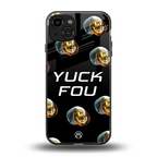 yuck fou back phone cover | glass case for iphone 15