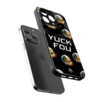 yuck fou back phone cover | glass case for iphone 16 pro max