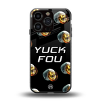 yuck fou back phone cover | glass case for iphone 16 pro
