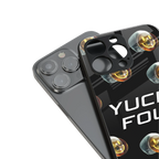 yuck fou back phone cover | glass case for iphone 16 pro max