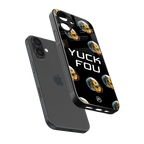 yuck fou back phone cover | glass case for iphone 16