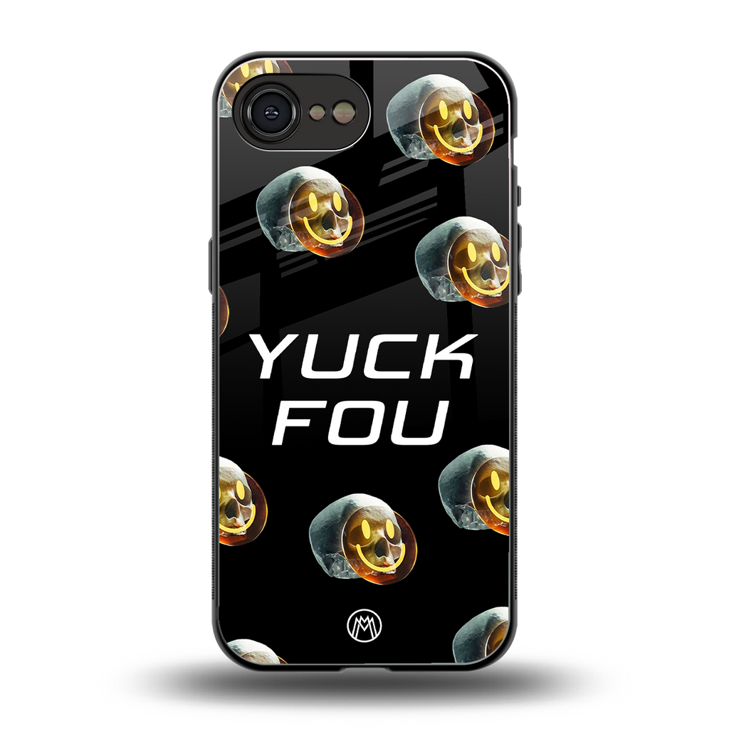 yuck fou back phone cover | glass case for iphone 16e
