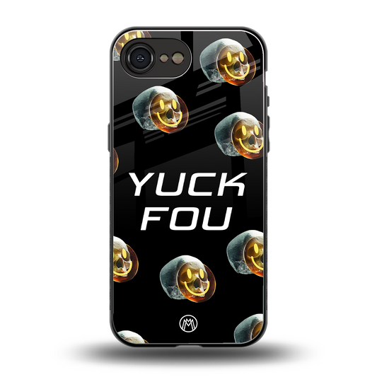 yuck fou back phone cover | glass case for iphone 16e