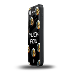 yuck fou back phone cover | glass case for iphone 16e