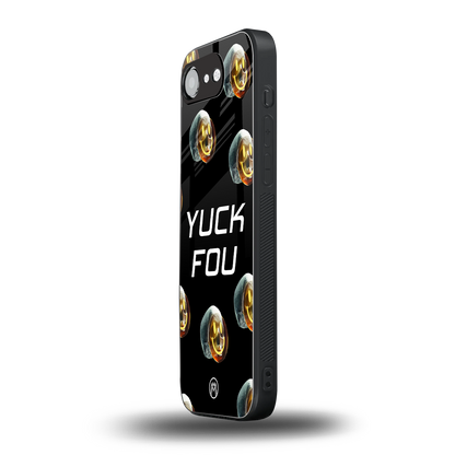 yuck fou back phone cover | glass case for iphone 16e
