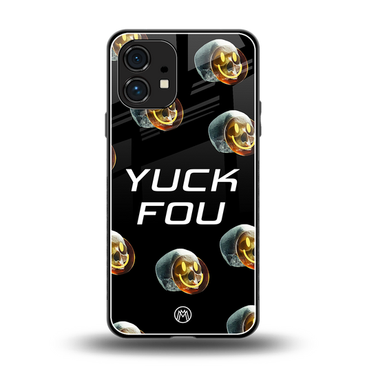 yuck fou back phone cover | glass case for nothing phone 1