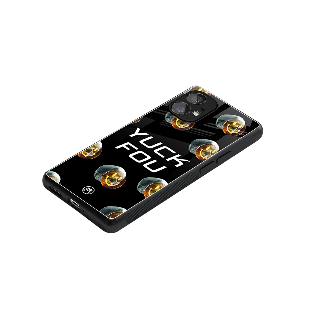 yuck fou back phone cover | glass case for nothing phone 1