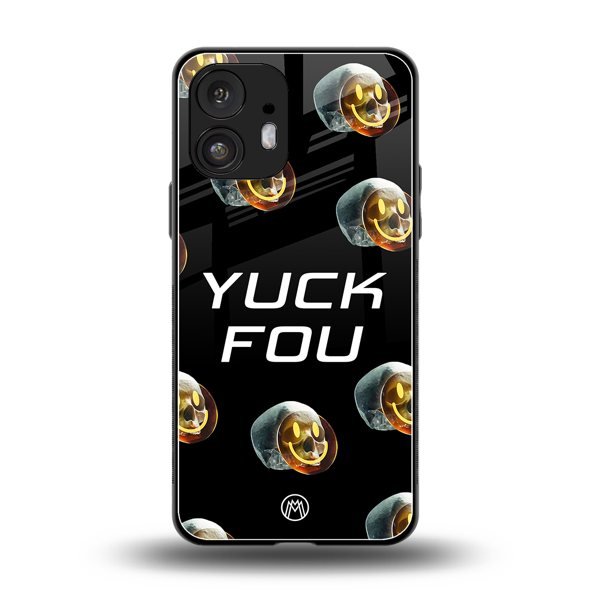 yuck fou back phone cover | glass case for nothing phone 2