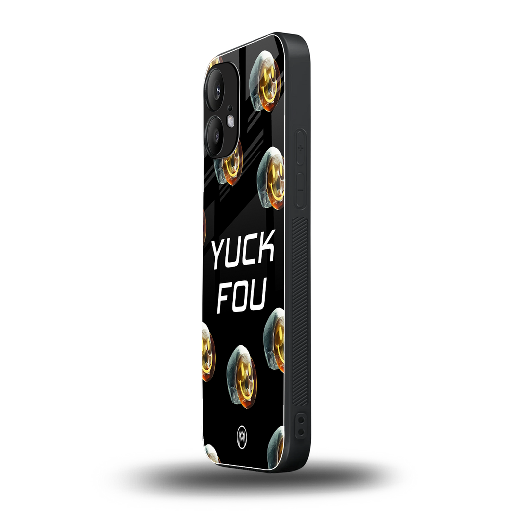 yuck fou back phone cover | glass case for nothing phone 2