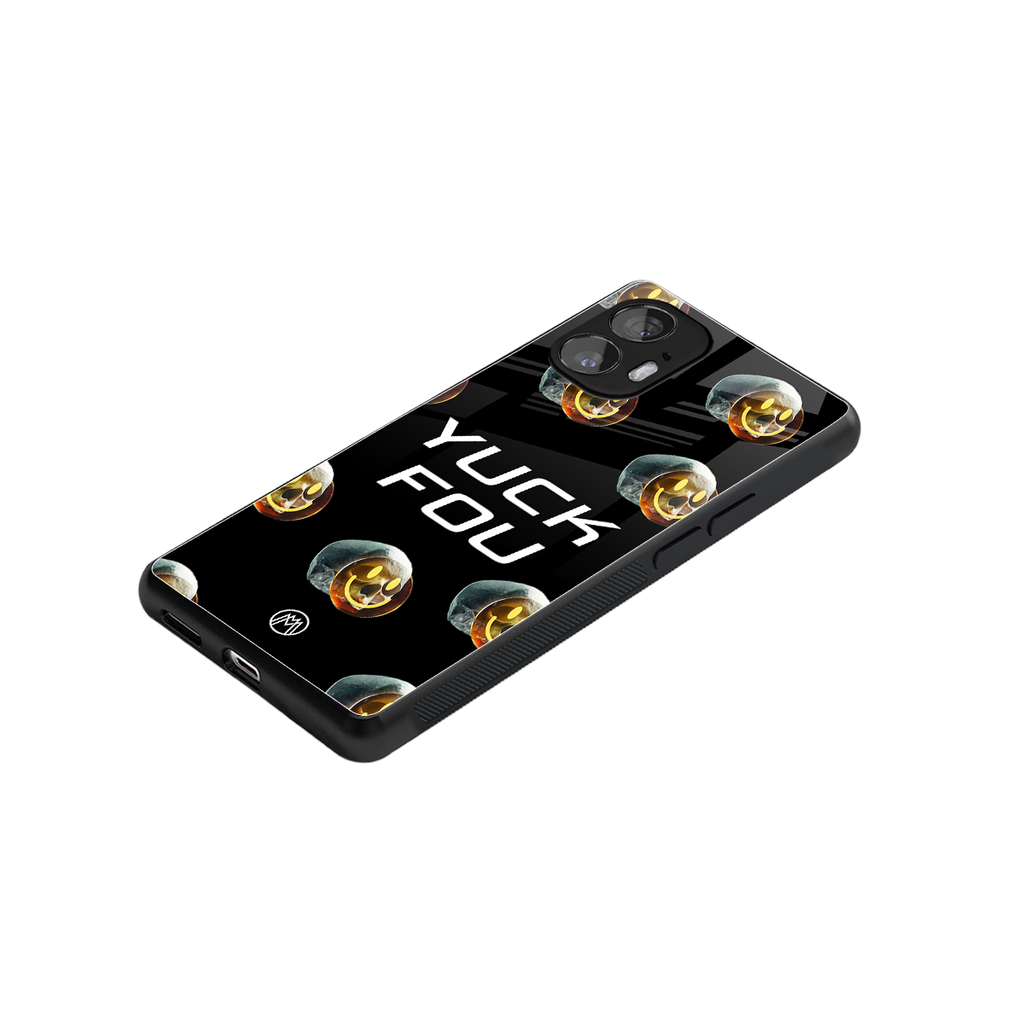 yuck fou back phone cover | glass case for nothing phone 2