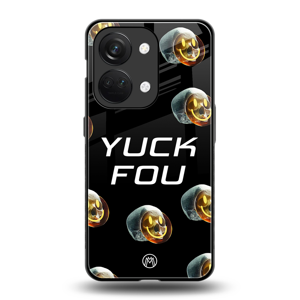 yuck fou back phone cover | glass case for oneplus nord 3