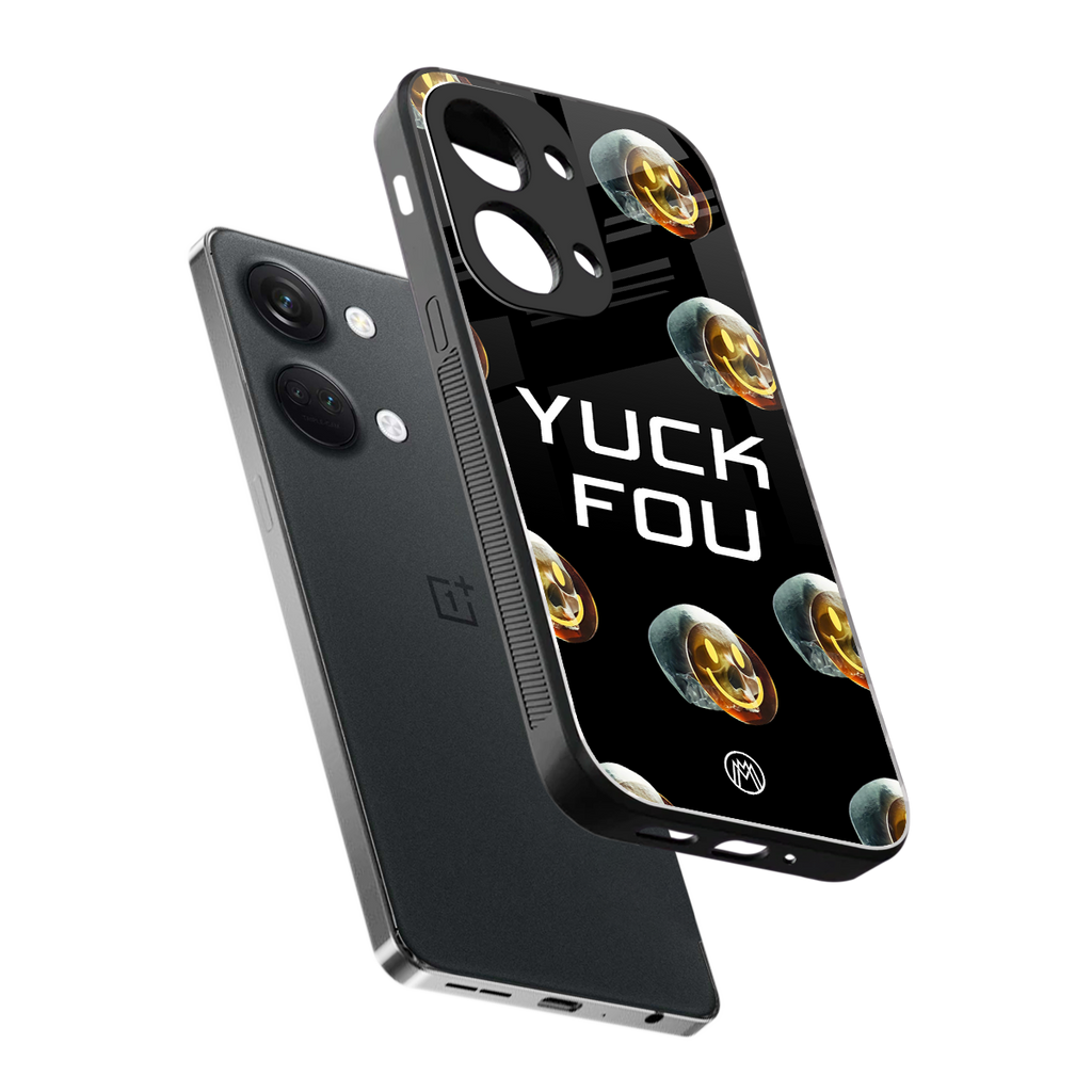 yuck fou back phone cover | glass case for oneplus nord 3