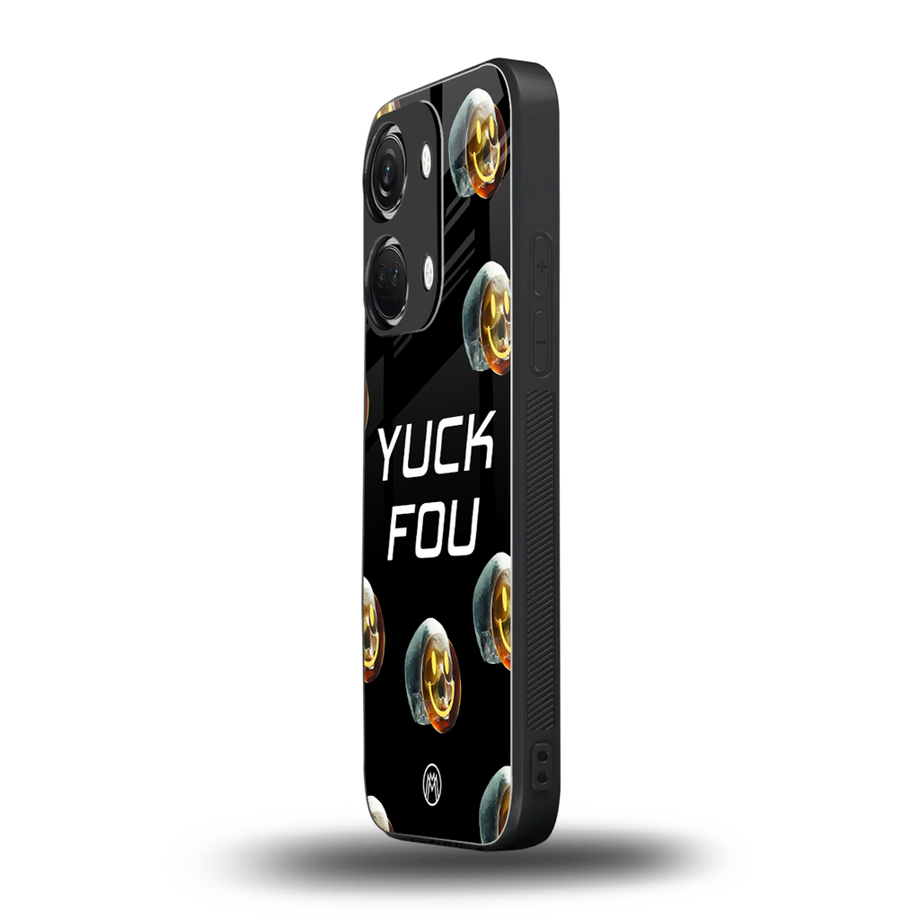 yuck fou back phone cover | glass case for oneplus nord 3