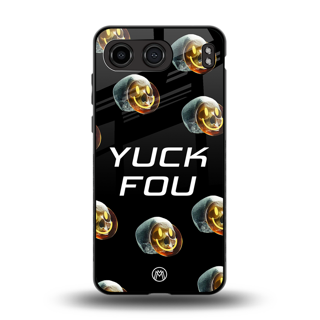 yuck fou back phone cover | glass case for oneplus nord 4