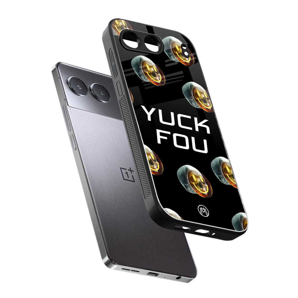 yuck fou back phone cover | glass case for oneplus nord 4