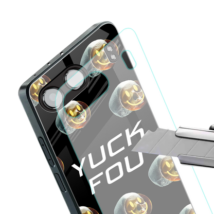 yuck fou back phone cover | glass case for oneplus nord 4