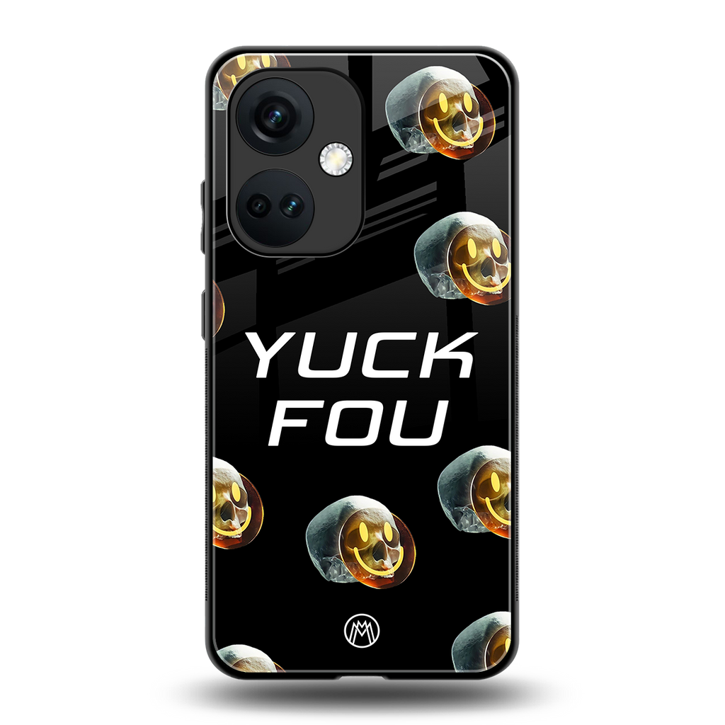 yuck fou back phone cover | glass case for oneplus nord ce 3